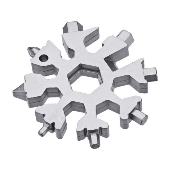 18 in 1 Multifunction EDC Snowflakes Screwdriver Multi-tool Portable Keychain Screwdriver Bottle Opener 18 in 1 Multifunction EDC Snowflakes Screwdriver Multi-tool Portable Keychain Screwdriver Bottle Opener
