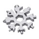 18 in 1 Multifunction EDC Snowflakes Screwdriver Multi-tool Portable Keychain Screwdriver Bottle Opener 18 in 1 Multifunction EDC Snowflakes Screwdriver Multi-tool Portable Keychain Screwdriver Bottle Opener