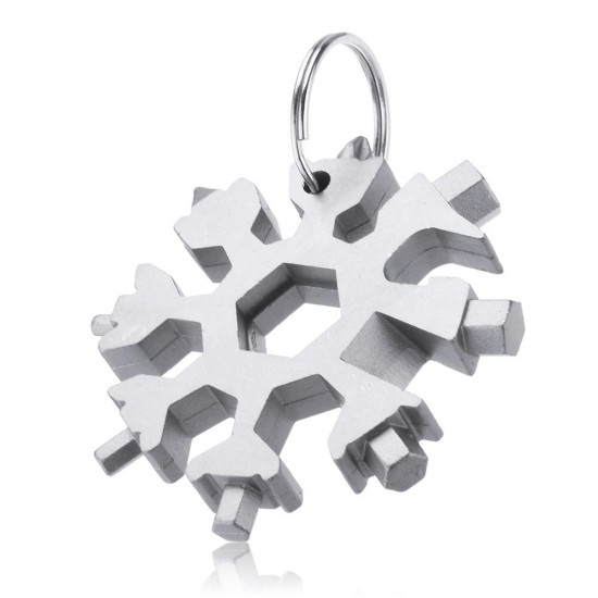 18 in 1 Multifunction EDC Snowflakes Screwdriver Multi-tool Portable Keychain Screwdriver Bottle Opener 18 in 1 Multifunction EDC Snowflakes Screwdriver Multi-tool Portable Keychain Screwdriver Bottle Opener