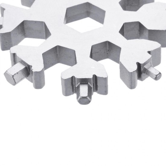 18 in 1 Multifunction EDC Snowflakes Screwdriver Multi-tool Portable Keychain Screwdriver Bottle Opener 18 in 1 Multifunction EDC Snowflakes Screwdriver Multi-tool Portable Keychain Screwdriver Bottle Opener
