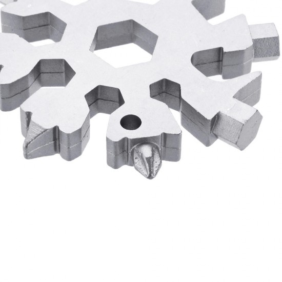 18 in 1 Multifunction EDC Snowflakes Screwdriver Multi-tool Portable Keychain Screwdriver Bottle Opener 18 in 1 Multifunction EDC Snowflakes Screwdriver Multi-tool Portable Keychain Screwdriver Bottle Opener