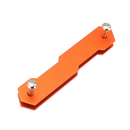 Aluminum Double Open Key Clip DIY Keychain Storage EDC Tool