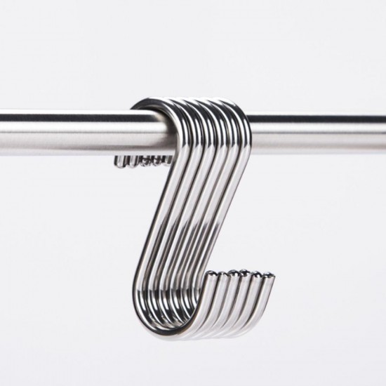 Powerful Silver ''S'' Shape Type 304 Stainless Steel House Kitchen Hanger Hooks