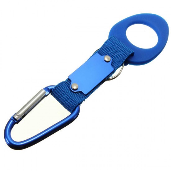 Aluminum Carabiner Clip Camping Hiking Water Bottle Holder With Key Ring