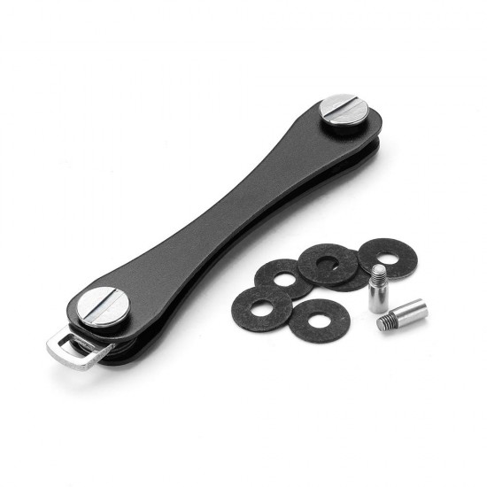 Aluminum EDC Storage Tool Double Open Key Clip DIY Keychain Storage