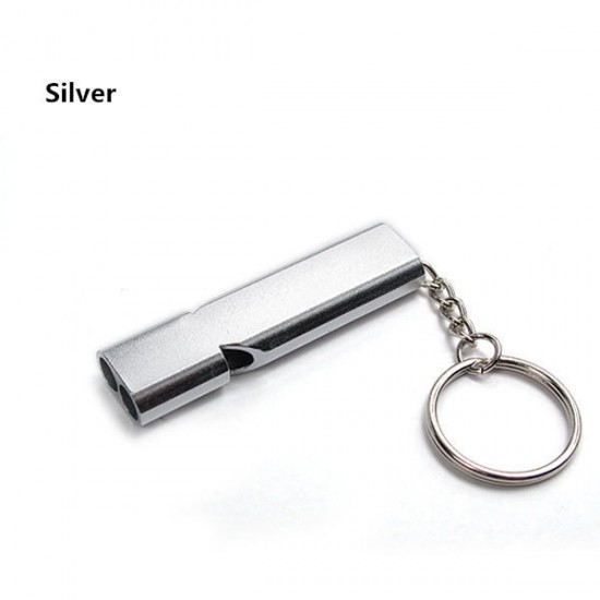 Aluminum Emergency Rescue Whistle Holes High Frequency Whistle EDC Tool Aluminum Emergency Rescue Whistle Holes High Frequency Whistle EDC Tool