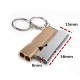 Aluminum Emergency Rescue Whistle Holes High Frequency Whistle EDC Tool
