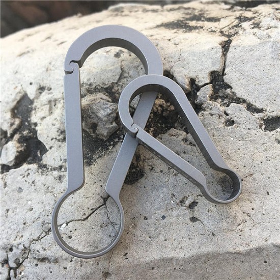 H2 60mm Titanium Quick Release Keychain Belt Loop Hook Key Clip H2 60mm Titanium Quick Release Keychain Belt Loop Hook Key Clip