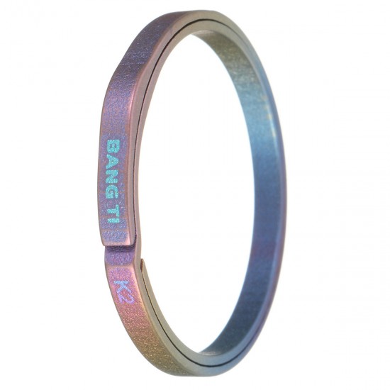 K2 32mm Colorful Titanium Key Ring Nail Saving Flexible Keyring K2 32mm Colorful Titanium Key Ring Nail Saving Flexible Keyring