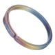 K2 32mm Colorful Titanium Key Ring Nail Saving Flexible Keyring