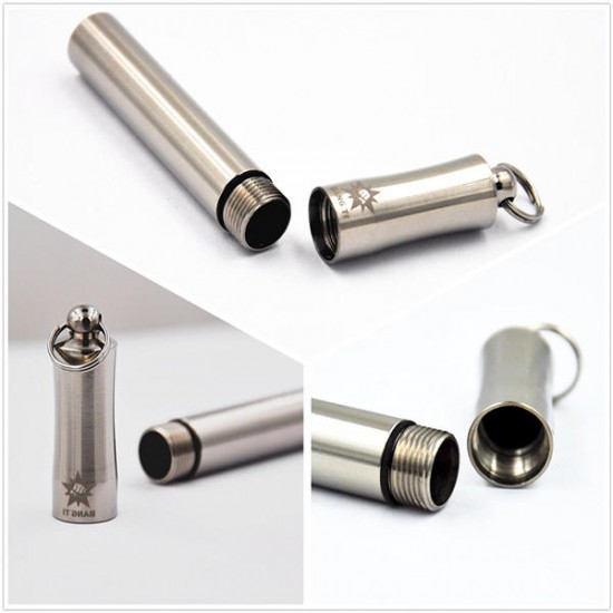S Titanium Alloy Waterproof Toothpick Holder Ultralight Pocket Travel Kit S Titanium Alloy Waterproof Toothpick Holder Ultralight Pocket Travel Kit