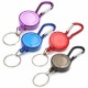 Badge Reel Telescopic Key Buckle Carabiner Recoil Retractable Holder Key Chain 4 Colors