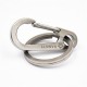 45mm Titanium Quick Release Keychain Key Clip with 32mm Ti Keyring