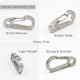 45mm Titanium Quick Release Keychain Key Clip with 32mm Ti Keyring 45mm Titanium Quick Release Keychain Key Clip with 32mm Ti Keyring