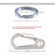 45mm Titanium Quick Release Keychain Key Clip with 32mm Ti Keyring 45mm Titanium Quick Release Keychain Key Clip with 32mm Ti Keyring