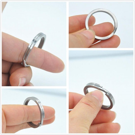 45mm Titanium Quick Release Keychain Key Clip with 32mm Ti Keyring