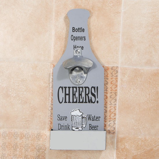 Beer Bottle Opener With Cap Catcher Wall Mounted Beer Coke Home Kitchen Bar Vintage Beer Bottle Opener With Cap Catcher Wall Mounted Beer Coke Home Kitchen Bar Vintage