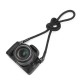 Black 100CM Rope Camera Strap HandMade Durable Singing Rock Static Rope For Lieca Sony