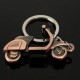 Bronze 3D Motorcycle Scooter Keychain Classic Keyring Pendant