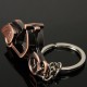 Bronze 3D Motorcycle Scooter Keychain Classic Keyring Pendant