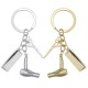 Creative Keychain Alloy Stylist Hair Dryer Scissor Comb Dangle Pendant Key Ring Artware Gift Creative Keychain Alloy Stylist Hair Dryer Scissor Comb Dangle Pendant Key Ring Artware Gift