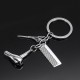 Creative Keychain Alloy Stylist Hair Dryer Scissor Comb Dangle Pendant Key Ring Artware Gift Creative Keychain Alloy Stylist Hair Dryer Scissor Comb Dangle Pendant Key Ring Artware Gift