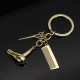 Creative Keychain Alloy Stylist Hair Dryer Scissor Comb Dangle Pendant Key Ring Artware Gift Creative Keychain Alloy Stylist Hair Dryer Scissor Comb Dangle Pendant Key Ring Artware Gift