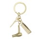 Creative Keychain Alloy Stylist Hair Dryer Scissor Comb Dangle Pendant Key Ring Artware Gift Creative Keychain Alloy Stylist Hair Dryer Scissor Comb Dangle Pendant Key Ring Artware Gift