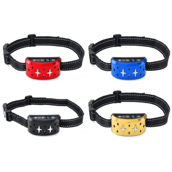 Dog Bark Collar, Rechargeable Stop Barking Collar with 7 Adjustable Sensitivity and Intensity Levels, Rainproof Bark Collar for Small Large Medium Dogs with Adjustable Strap