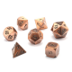 Antique Color Solid Metal Polyhedral Dice Role Playing RPG 7 Dice Set With Bag