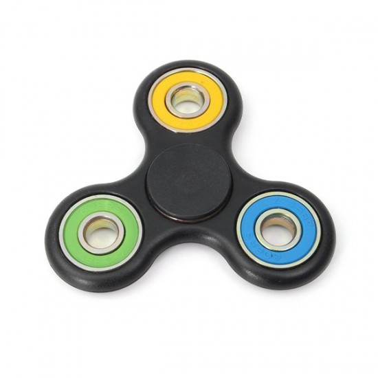 EDC Finger Spinner Fidget Gadget Plastic Fingertip Spiral Focus Gyro 9 Colors