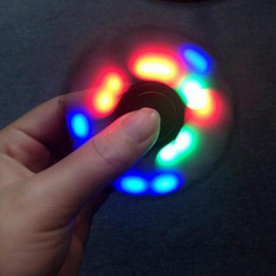 LED EDC Fidget Hand Spinner Gadget Spinner Finger Reduce Stress Gadget