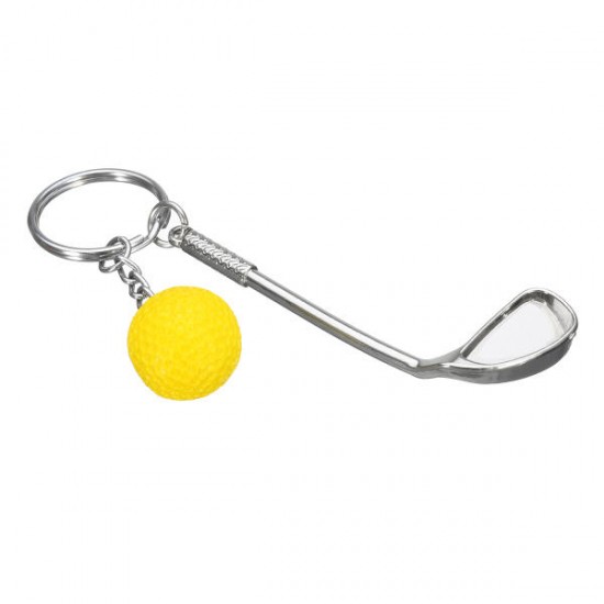 EDC Gadgets Mini Golf Racket and Ball Key Ring Chain Keyfob Keychain