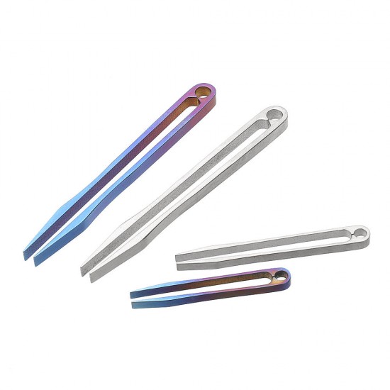 EDC TC4 Titanium Alloy Mini Tweezer Portable Emergency CNC Clip Tool EDC TC4 Titanium Alloy Mini Tweezer Portable Emergency CNC Clip Tool