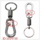 EDC Tool Zinc Alloy Keychain Spring Belt Bag Clip Hook Carabiner Buckle Keyring