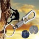 EDC Tool Zinc Alloy Keychain Spring Belt Bag Clip Hook Carabiner Buckle Keyring