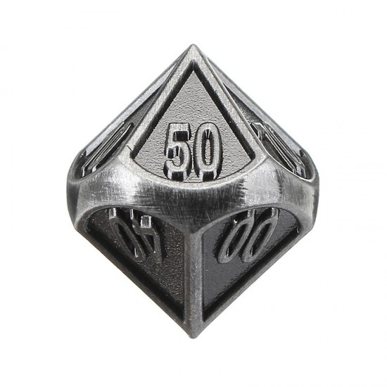 Embossed Steel 7 Pcs Multisided Dice Heavy Metal Polyhedral Dice Set w/ Bag Embossed Steel 7 Pcs Multisided Dice Heavy Metal Polyhedral Dice Set w/ Bag