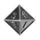Embossed Steel 7 Pcs Multisided Dice Heavy Metal Polyhedral Dice Set w/ Bag Embossed Steel 7 Pcs Multisided Dice Heavy Metal Polyhedral Dice Set w/ Bag