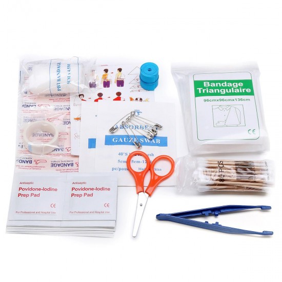 Emergency First Aid Kit 79 Piece Survival Supplies Bag for Car Travel Home Emergency Box Emergency First Aid Kit 79 Piece Survival Supplies Bag for Car Travel Home Emergency Box