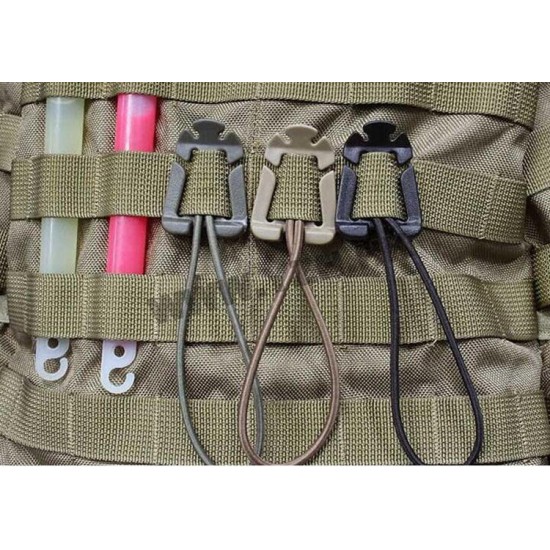 MOLLE Triangle Elastic Rope Buckle Webbing MOLLE Triangle Elastic Rope Buckle Webbing