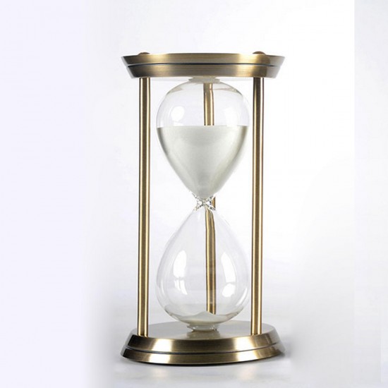 Metal Hourglass Timer Decoration Creative Birthday Business Gift Gold 15 Minutes Metal Hourglass Timer Decoration Creative Birthday Business Gift Gold 15 Minutes
