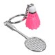 Mini Badminton Racket And balls Sports Keyring Pendant Keyfob Keychain