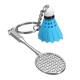 Mini Badminton Racket And balls Sports Keyring Pendant Keyfob Keychain