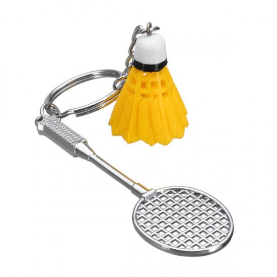 Mini Badminton Racket And balls Sports Keyring Pendant Keyfob Keychain Mini Badminton Racket And balls Sports Keyring Pendant Keyfob Keychain