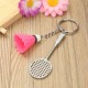 Mini Badminton Racket And balls Sports Keyring Pendant Keyfob Keychain