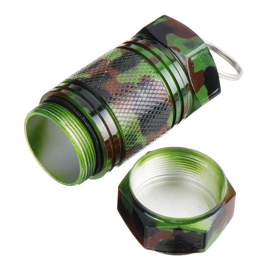 Mini Holder Box Keyring Alloy Waterproof Sealed Pocket Container Keychain Case Bottle Stash Holder Mini Holder Box Keyring Alloy Waterproof Sealed Pocket Container Keychain Case Bottle Stash Holder