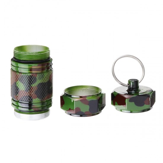 Mini Holder Box Keyring Alloy Waterproof Sealed Pocket Container Keychain Case Bottle Stash Holder Mini Holder Box Keyring Alloy Waterproof Sealed Pocket Container Keychain Case Bottle Stash Holder