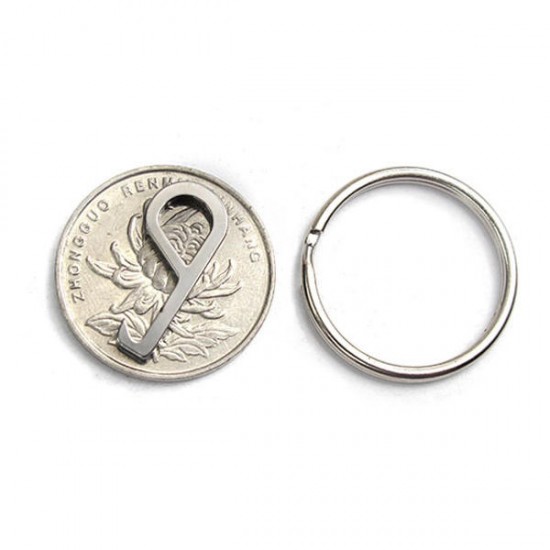 Mini Stainless Steel Hook Bottle Opener EDC Gadget with Key Ring Mini Stainless Steel Hook Bottle Opener EDC Gadget with Key Ring