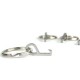 Mini Stainless Steel Hook Bottle Opener EDC Gadget with Key Ring Mini Stainless Steel Hook Bottle Opener EDC Gadget with Key Ring