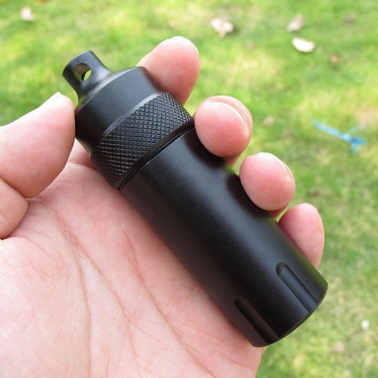Mini Waterproof Tank Seal Bottle Case Container Holder EDC Box Mini Waterproof Tank Seal Bottle Case Container Holder EDC Box